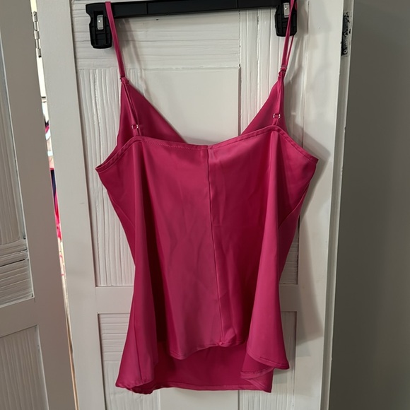 Hot Pink Cowl Neck Top - Picture 4 of 4